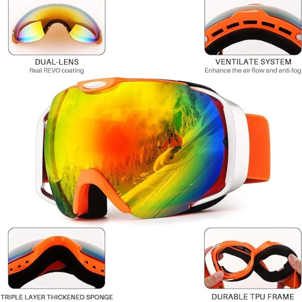 Ski snowboard goggles UV400 protect